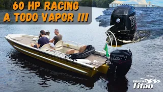 FINALMENTE !!! 60 HP RACING NA ÁGUA !!!