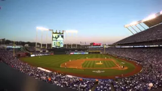 Timelapse of World Series Champions Kansas City Royals  Opening Day