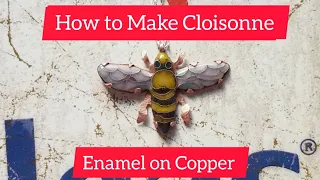 How to Make Cloisonne Enamel using copper. (Enameling technique, tutorial)