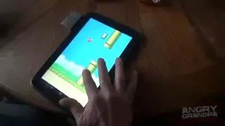 Angry Grandpa Plays Flappy Bird In 8x Speed