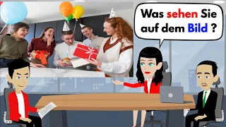 Deutsch lernen | Bildbeschreibung B1 ( DTZ & Telc & ÖSD ) Prüfung 2023 | Geburtstag & Freundschaft