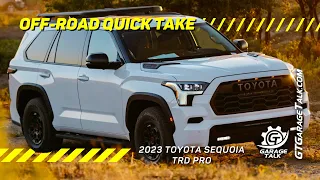 2023 Toyota Sequoia TRD Pro Off-Road Quick Take