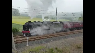 46115 Scots Guardsman (wheel slip) with "The Edinburgh Flyer" 20/5/23