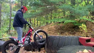 Learning how to stuff on my trials bike
