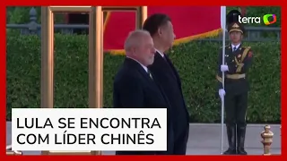 Lula é recebido com pompa pelo presidente da China, Xi Jinping