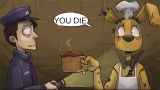 Springtrap's Cooking VS The Nightguard! (Five Nights at Freddy's FNAF Comic Dub Compilation)