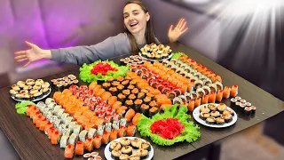 Sushi and rolls from HUGE SALMON
