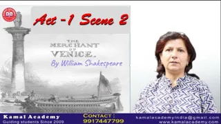 The MERCHANT OF VENICE Act 1 Sc.2  Figures of Speech & bilingual explanation  by Vandana