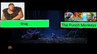 The Croods 2 A New Age The Punch Monkey Attack With Healthbars