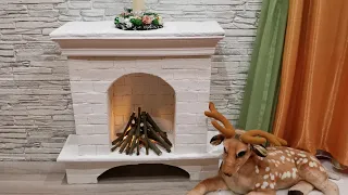 DIY Камин из картона своими руками. Fireplace made of cardboard.