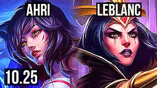 AHRI vs LEBLANC (MID) | 5/1/5, 1.6M mastery, 300+ games | EUW Diamond | v10.25