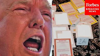 BREAKING: Trump Responds To DOJ Pic Of Classfied Documents At Mar-A-Lago