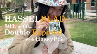 En -Thai : Create Double Exposed with #hassypb instant film back, Hasselblad 501cm 60mm f3.5 CB