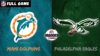 Madden NFL 2004 Historic Teams - 1984 Miami Dolphins vs. 1990 Philadelphia Eagles