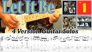 【TAB】The Beatles - Let It Be/(4 Version) Guitar Solo/Album-Single-Naked-Anthology3