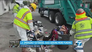 LA extends emergency declaration on homelessness as Mayor Bass seeks more funding