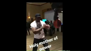 Francis Ngannou punching power Vs Woodley |Punching Machine