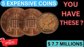 "RARE 5 MOST EXPENSIVE UK Pennies: Worth Millions YOU HAVE THESE ? @CoinsHeritage1