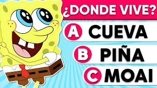 ¿Cuánto Sabes de BOB ESPONJA?🧽🐿 Adivina el Personaje | Adivina Quiz