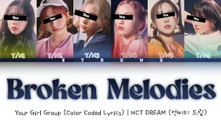 [Your Girl Group] Broken Melodies - NCT DREAM (6 Members) || Color Coded Lyrics (Han/Rom/Eng) ||