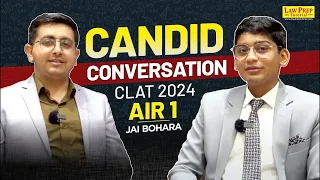 Conversation with CLAT 2024 AIR 1 Jai Bohara | CLAT Topper's Interview