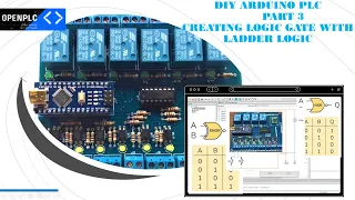 DIY Arduino PLC  - Programming Logic Gates with Ladder Logic