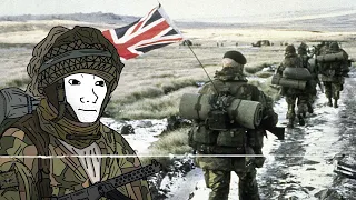 Eighties but you're fighting for the Falklands at Goose Green