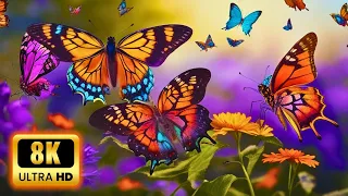 Fluttering Elegance: Unveiling the Mesmerizing Movements of Butterflies in 8K HDR