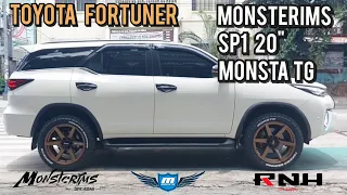 Monsterims SP1 20" with Monsta terrain gripper 265x50 R20 on this Toyota Fortuner @ RNH Tire Supply