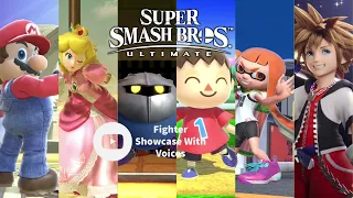 Super Smash Bros. Ultimate Fighter Showcase With Voices Clips Charles Martinet & Haley Joel Osment
