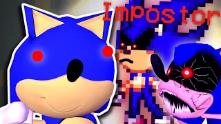 Sunky.MPEG Reacts to AMONG US, but with SONIC.EXE