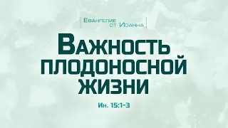 Ев. от Иоанна: 83. Важность плодоносной жизни (Алексей Коломийцев)