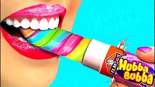 Weird Funny Ways To Sneak Candy in Class! DIY Edible School Supplies! (CC Available)