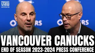 Rick Tocchet & Patrik Allvin Discuss Vancouver Canucks Future, Recap Oilers Series, Canucks Season