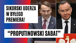 MOCNE wystąpienie Sikorskiego w Sejmie! Oberwało się też PREZYDENTOWI. Wymowna reakcja! | FAKT.PL