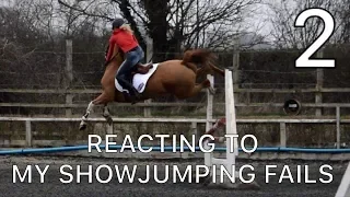 REACTING TO MY SHOWJUMPING FAILS AGAIN