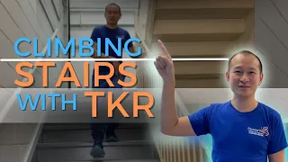 This is how to climb stairs with TKR