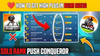 🤯HIGH PLUS IN EVERY MATCH SOLO 😱 SOLO RANK PUSH TIPS AND TRICKS 🔥 (MR MAFIA YT)