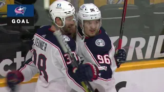2/27/21  Cam Atkinson Gets The Blue Jackets On The Board First