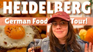 Trying Germany's Most POPULAR Foods! A Traditional Heidelberg Food and Beer Tour.