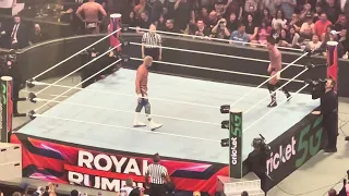 Cody Rhodes and CM Punk battle to win the WWE Royal Rumble 2024