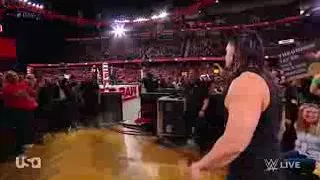 Injured Roman Reigns and Brock Lesnar attack 26 March 2018