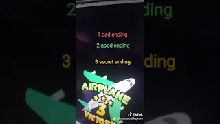 Roblox-airplane 3,all 3 endings