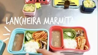 Lancheira Marmita Com Comida Brasileira pela primeira vez, olhe no que deu hihi  | Angela Inoui