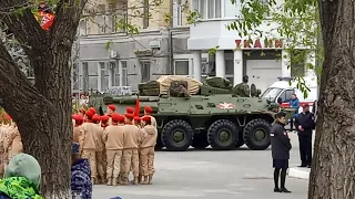 Парад посвященный Дню Победы 9 мая в Оренбурге. 2023 год.