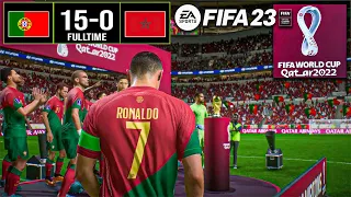 FIFA23 - Portugal vs Morocco (15-0) l WORLD CUP Championship Final | Laptop™ Gameplay [60]