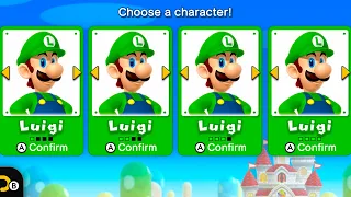 New Super Mario Bros. U Deluxe – 4 Players Walkthrough Co-Op Full Game (All Star Coins)