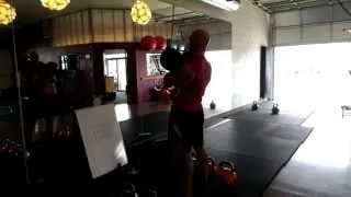 Double 40kg Kettlebell Thrusters