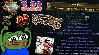 MIRROR Crafting & Corrupting an INSANE Blade Trap Valdo Farmer Shield in Affliction League - 3.23