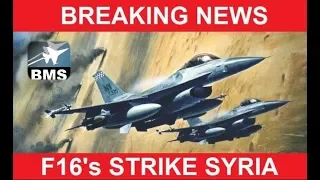 BREAKING NEWS F16's STRIKE SYRIA a FALCON 4 BMS 4.33U5 game video